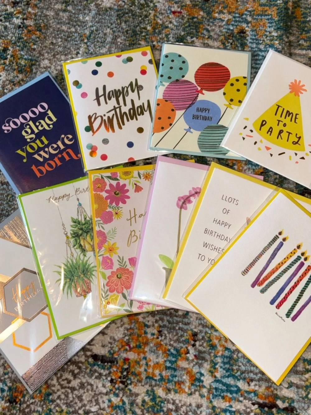 🆕Papyrus Birthday Greeting Card Bundle, 10 Cards - Picture 8 of 8